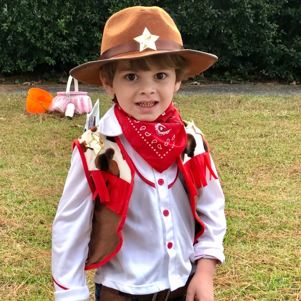 Pottery barn kids cowboy costume